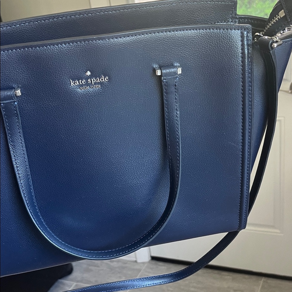 Kate Spade Navy Blue Tote Bag - Picture 2 of 3